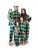 The Children's Place unisex baby Family Matching Christmas Holiday Fleece Pajamas Sets, Adult, Big Kid, Toddler, Wearable Blanket, Moose Plaid, X-Small US