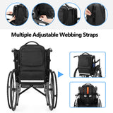 samdew Wheelchair Backpack, Wheelchair Bag for Back of Chair, Wheelchair Bag to Hang on Back with Thermal Insulation Pocket, Electric Wheelchair Accessories Storage for Adults & Seniors, Bag only