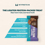 Myprotein Protein Bars, Crispy Protein Wafers, 15g High Protein Snacks, Box of 10 Chocolate Wafers Packs, Milk & Whey Protein Isolate, Light & Crunchy Snack Bars, Delicious Protein Bar Squares