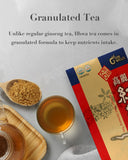 ILHWA Korean Red Ginseng Tea (300g, 0.11oz X 100 sachets) - 6 Years Ginseng Granulated. High Ginsenoside Rg1+Rb1+Rg3