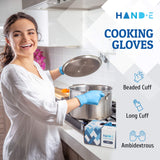 Blue Nitrile Disposable Gloves X Large 200 Count - Latex Free Medical Exam Gloves, Powder Free Food Safe Cooking Gloves