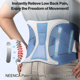 NEENCA Back Support Brace, Adjustable Lumbar Support Belt with Patented Bionic Support System, Waist Wrap for Lower Back Pain Relief, Injuries, Sciatica, Scoliosis, Herniated Disc, Heavy Lifting, Work