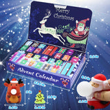 VEALIZUU Advent Calendar 2023 for Kids, Christmas Calendar Countdown Toys with 24PCS Various Cute Relief Stress Toys, 3 Pinch to Bubble Toys & 21 Mochi Squishy Toys, for Boys Girls