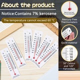 Maitys 50 Pcs Student Thermometers Mercury Free Science Thermometer School Supplies Boiling Point Thermometers for Classroom Teaching Tools