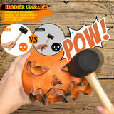 Pumpkin Carving Kit for Kids, 22 PSC Stainless Steel Pumpkin Carving Tools with Hammer and 2 Carving Knives, DIY Halloween Pumpkin Shape