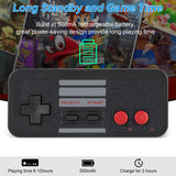 KIWITATA 2.4G Wireless NES USB Controller for PC Games, 2 Pack Rechargeable NES Remote Wireless USB Retro Game Pad Controller for Windows MAC Raspberry Pi