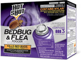 HOT SHOT Bed Bug & Flea Fogger, 3 Count (Pack of 1), Kills Fleas Indoors, Get Rid of Fleas In House, Inhibits Reinfestation Up to 7 Months