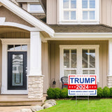 Trump Yard Signs 2024, Double Side 24” x 18” with Metal Stake Make America Great Again Political Yard Sign, Patriotic Decorations Voted for Donald Trump Lawn Sign 2024 Outdoor Election Decoration