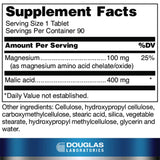 Douglas Laboratories Mag-Malate | Magnesium and Malic Acid to Support Energy Production and Muscular Function | 90 Tablets