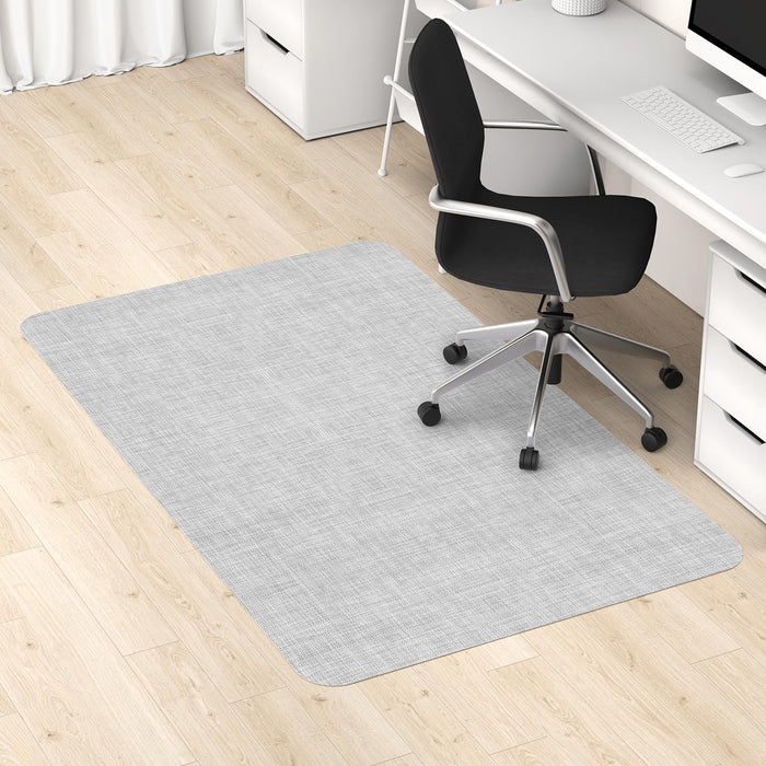 Blvornl Office Chair Mat for Hardwood Floor, 45"x 53" Desk Computer Chair Mat for Hard Wood and Tile Floor, Large Anti-Slip Hard Floor Protector Rolling Chair Mat, PVC Mat Desk Rug for Office Home