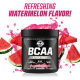 PMD Sports BCAA Stim-Free Amino Acids - Better Workout Performance, Enhanced Recovery, Daily Energy, Muscle Builder, and Muscle Sparing - BCAA Powder Drink Mix - Watermelon (30 Servings)