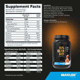 Maxler 100% Golden Whey Protein - 24g of Premium Whey Protein Powder per Serving - Pre, Post & Intra Workout - Fast-Absorbing Whey Hydrolysate, Isolate & Concentrate Blend - Salted Caramel 2 lbs