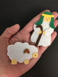 Felt Nativity Scene Characters for Christmas Advent Calendar for Kids, Countdown to Christmas Calendar Pieces (Velcro Characters)