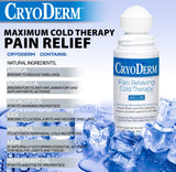 CryoDerm Cold Therapy 3 oz Roll On (2 Pack)