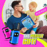 Toys for 3-8 Year Old Girls: comedyfun Mini Robots Walkies Talkies 2 Pack Halloween Christmas Birthday Gifts for 3 4 5 6-8 Year Old Girls Boys Camping Hiking Toys for 6 7 8-10 Year Old Girl Boy Kid