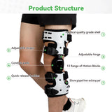 Orthomen OA Unloader Knee Brace - Support for Arthritis Pain, Osteoarthritis, Cartilage Defect Repair, Avascular Necrosis, Tibial Plateau Fracture (Medial/Inside - Left)