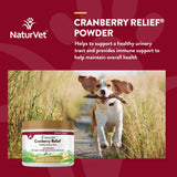 NaturVet – Cranberry Relief Plus Echinacea | Helps Support a Healthy Urinary Tract & Immune System (50g Powder)