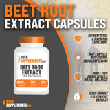BulkSupplements.com Beet Root Extract Capsules - Beet Root Supplements, Beet Root Capsules, Beet Root Pills - Vegan-Friendly, 8000mg Equivalent, 1 Capsule per Serving, 120 Veg Capsules