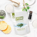 Tea Tree Oil Foot Soak with Epsoak Epsom Salt - 4 lbs. (Qty. 2 x 2 lb. Bags) Fights Athlete's Foot & Unpleasant Foot Odor - Made in USA