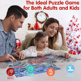 Advent Calendar 2024 Jigsaw Puzzle, 24 Boxes Packing 1008 Pieces Holiday Puzzle for Adults and Kids, Christmas Countdown Puzzles Gift Decorations, Warm Christmas Holiday Puzzles Gift (Santa)