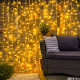 JMEXSUSS Warm White Christmas Lights for Bedroom, 300 LED String Lights Indoor Outdoor Waterproof Clear Wire, 8 Modes Fairy String Lights Plug in for Christmas Tree Bedroom Holiday Christmas Decor