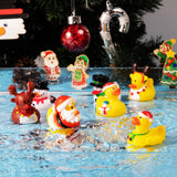 JOYIN Christmas 24 Days Advent Calendar 2024, 24 Rubber Ducks for Boys Girls Kids and Toddlers, Christmas Party Favor Gifts, Halloween Rubber Ducky Bath Toys, Kids Xmas Fun Ducks, Christmas Countdown