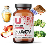 UMZU zuACV+Prebiotics - Apple Cider Vinegar Blend - Prebiotic - Digestion & Immune System Support - for Bloated Tummy - Supplement with Jerusalem Artichokes & More - 30 Day Supply - 90 Capsules