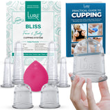 Bliss Face and Body Cupping Therapy Set – Includes Facial Cups for Cupping and Anti-Cellulite Cups - Release Fascia, Lymphatic Drainage, Natural Pain Relief