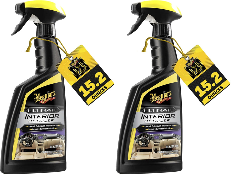 Meguiar's G16216 Ultimate Interior Detailer, Protects Interior Surfaces from Dirt & Grime, Leaves Your Surfaces Protected from UV Rays & Giving It a Lasting FinishSpray Bottle, 15.2 Oz (Pack of 2)