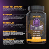 Huge Supplements Exterminate Thermogenic Fat Burner for Men & Women, Supports Weight Loss, Enhances Metabolism, Boosts Caloric Expenditure & Appetite Suppression - 100% Stimulant-Free (No Caffeine)