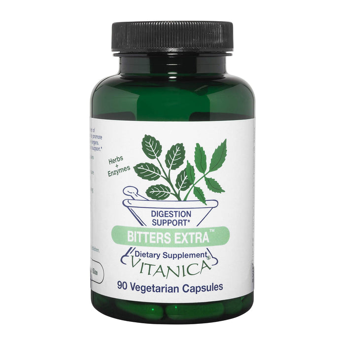 Vitanica Bitters Extra, Digestion Support, Vegan, 90 Capsules