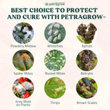 PetraGrow Crop Defender Leaf Guard Super Ready-to-Use Pesticide, Miticide, Plant Fungicide, Insecticide for Indoor Plants, Spider Mite Spray, Powdery Mildew Spray for Plants, Predatory Mites - 32oz