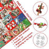 Advent Calendar 2024 Christmas Puzzle for Adults 1000 Pieces, PICKFORU Countdown to Christmas Calendar Vintage Jigsaw Puzzle, Winter Holiday Puzzle