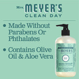 MRS. MEYER'S CLEAN DAY Liquid Hand Soap Mint, 12.5 oz (Pack - 3)