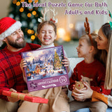 Jigsaw Puzzles Advent Calendar 2023,1008 Pieces,19.7 inches x 27.6 inch,Santa's Gift List,24 Box Christmas Puzzle Countdown Calendar,Funny Family Game