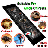 Sticky Mouse Trap Mouse Glue Traps Sticky Rat Trap That Work for Trapping Snakes Rats Roaches Rodents 47 Inch Large Heavy Duty Pre Baited Mats Indoor Outdoor(Black, 3 Pack) (23.6''×10.8''-3pcs)