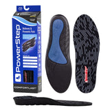 PowerStep Insoles, ComfortLast, Maximum Cushioning and Conforming Foam, Shock Absorbing Gel Inserts For Women and Men