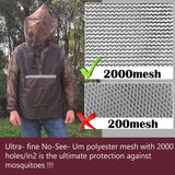 Aventik Mosquito Jacket Mosquito Pants Mosquito Suit No-See-Um Mesh, Super Light, Keep Safe Cool, UV Protection