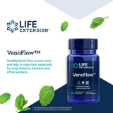 Life Extension VenoFlow - French Maritime Pine Bark and Soy Natto Extract Supplement for Healthy Blood Flow Circulation and Vascular Health – Gluten-Free, Non-GMO, Vegetarian – 30 Capsules