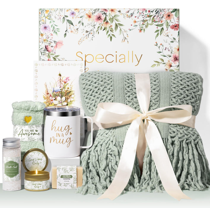 Self Care Gifts for Women Get Well Soon Gifts, Birthday Gifts for Women Care Package, Sympathy Gift Baskets Spa Gifts Set, Thinking of You Inspirational Christmas Gifts for Mom Her Friend Sister Wife