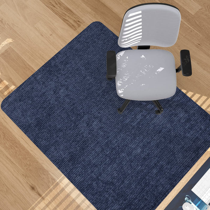 Placoot Desk Chair Mat for Hardwood Floor Corduroy Surface 1/6" Thick 55"x35" Office Chair Mat for Rolling Chairs-100% Large Anti-Slip Backing Under Desk Low-Pile Office Rug Floor Mat for Office/Home