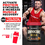 ALLMAX Nutrition AMINOCORE BCAA Powder, 8.18 Grams of Amino Acids, Intra and Post Workout Recovery Drink, Gluten Free, Fruit Punch, 315 g