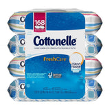 Cottonelle FreshCare Flushable Cleansing Cloths, Ripple Texture, 42 Count (Pack of 4)