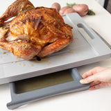 KARVING KING Large Meat Cutting Board with Juice Groove Meat Carving Board with Non-Slip Feet, Spikes, and Drip Tray Chopping Board for Kitchen