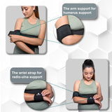 Wonder Care-Left Right Shoulder Immobilizer Arm Sling Elastic Brace for Clavicle Collar Bone Dislocation Subluxation Shoulder stabilizer Compression Brace After Rotator Cuff Surgery