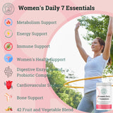 2nd Springs Daily 7 Essentials Daily Women's Vitamin Pack -7 Pack Women's Complete Multivitamin Packet with Energy, Metabolism, Immune System, Women's Health Support with Probiotics, More