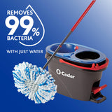 O-Cedar RinseClean Deep Clean Refill | 40% More Cleaning Power | Machine Washable Mop Head Replacement Refill for O-Cedar RinseClean Spin Mop (1-Pack)