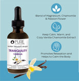 Pure Inventions Tranquility Vanilla - Vanilla and Chamomile Flavored - Water Infusion Drops - No Sugar, Calories, or Artificial Sweeteners - 60 servings - 2oz