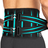 Back Support Belt for Men and Women: Lower Back Pain Relief Breathable Waist Lumbar Support Brace for Sciatica Herniated Disc Scoliosis with 7 Stays and Dual Adjustable Straps(L/XL 100-110CM)