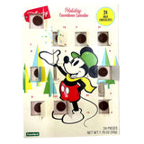 Disney Mickey Mouse and Friends Candy Milk Chocolate Filled 2024 Christmas Advent Calendar Countdown, Set of 3